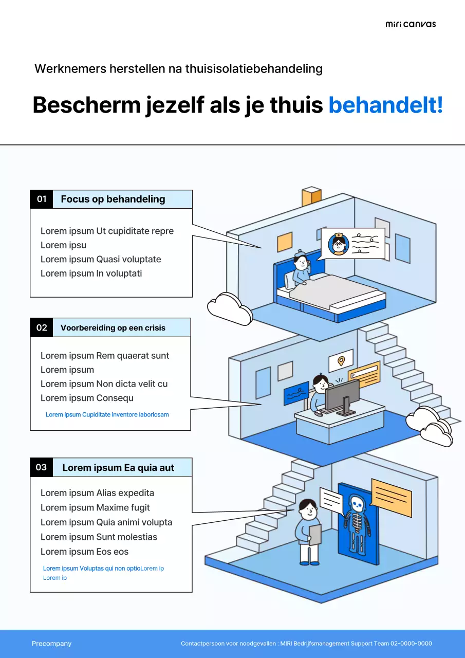 Isometrische illustratie van lijnen in blauw en geel Tips voor thuisbehandeling