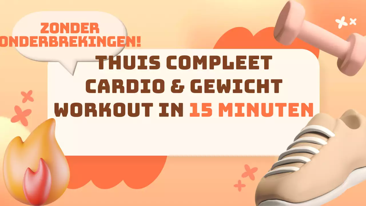 Roze en oranje schattig oefenthema voor thuis