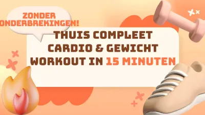 Roze en oranje schattig oefenthema voor thuis