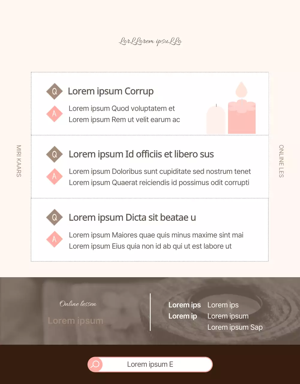 Gids voor de Online Kaars Eendaagse Klas in Beige