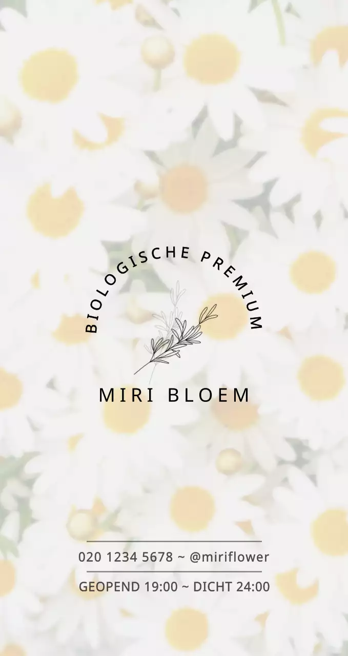 Emotioneel kamille fotoconcept om bloemisten te promoten en informeren