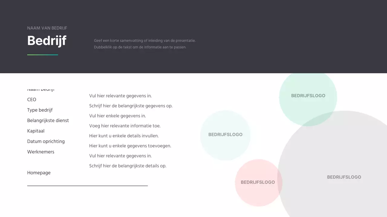 Eenvoudig Bedrijfsprofiel