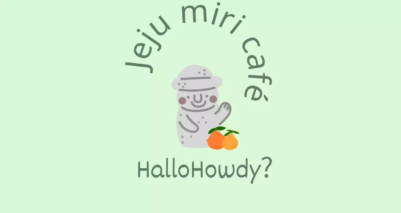 Jeju Cafe Balt, een schattig mintkleurig café met Jeju Island mandarijnen en dolharbangs