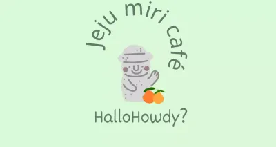 Jeju Cafe Balt, een schattig mintkleurig café met Jeju Island mandarijnen en dolharbangs