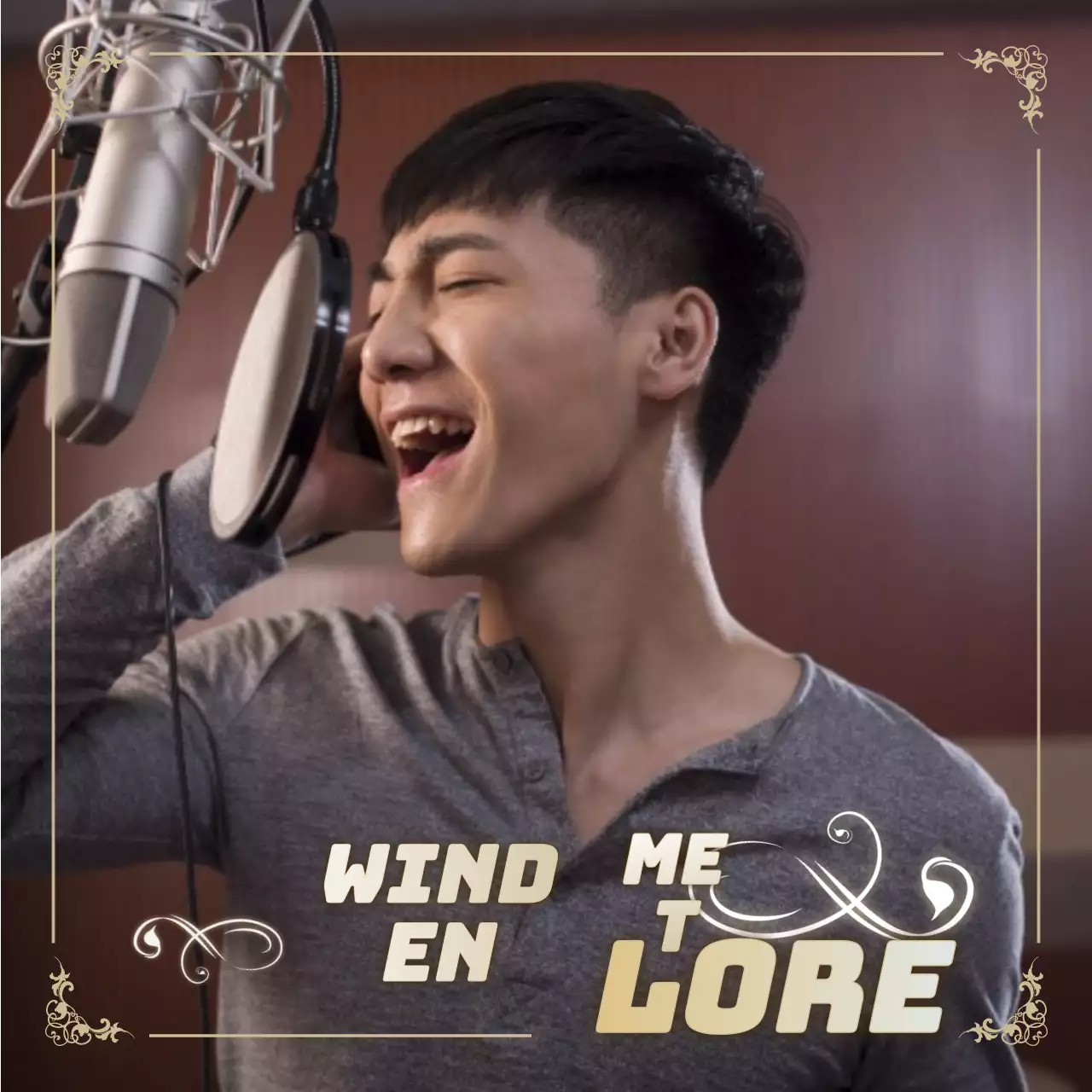 Concept met luxe kaders en foto's van beroemdheden