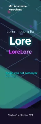 Back-to-school sale GIF geanimeerde videobanner in paars en groenblauw