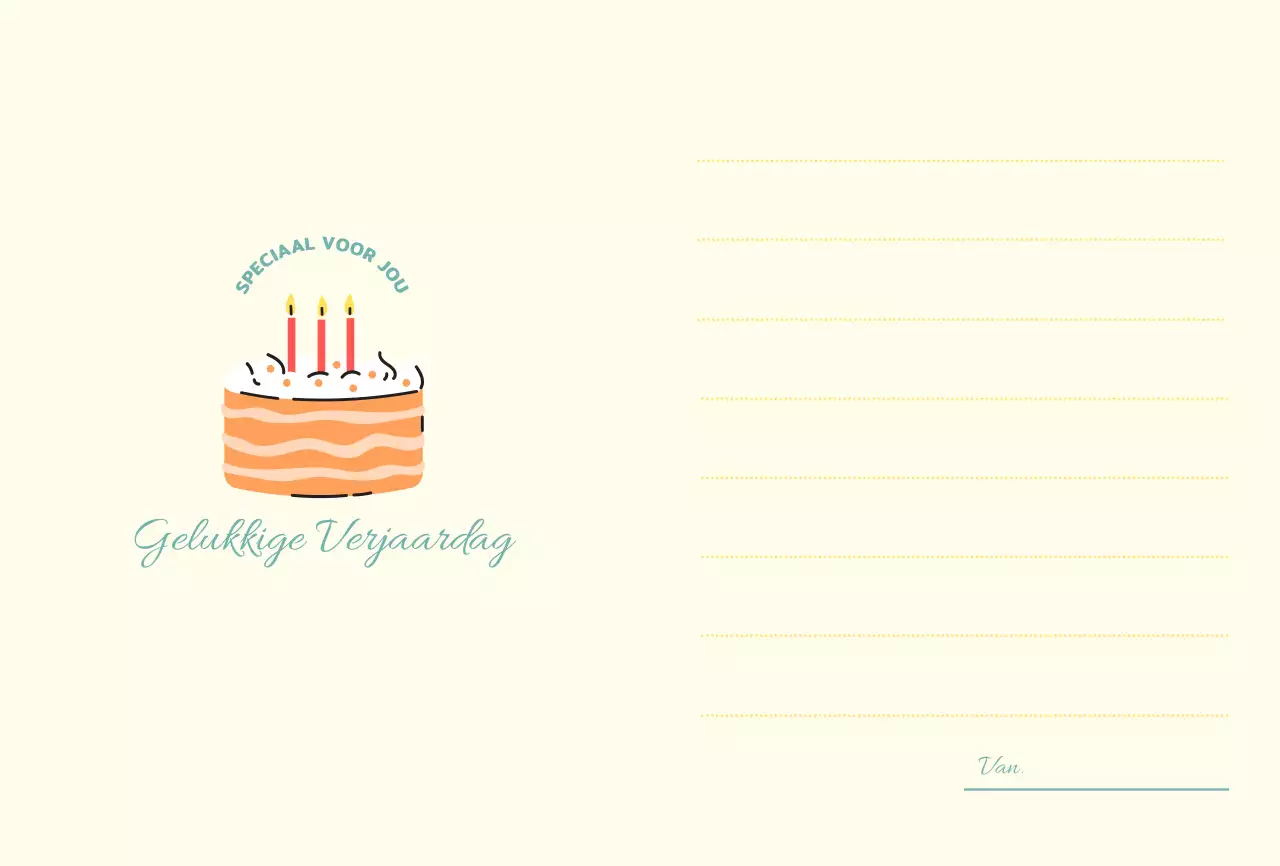 Taartillustratie Verjaardagsfeestje in Geel