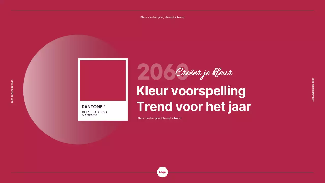 Thema Marketingtrends Rapport met Roze Kleurfragment