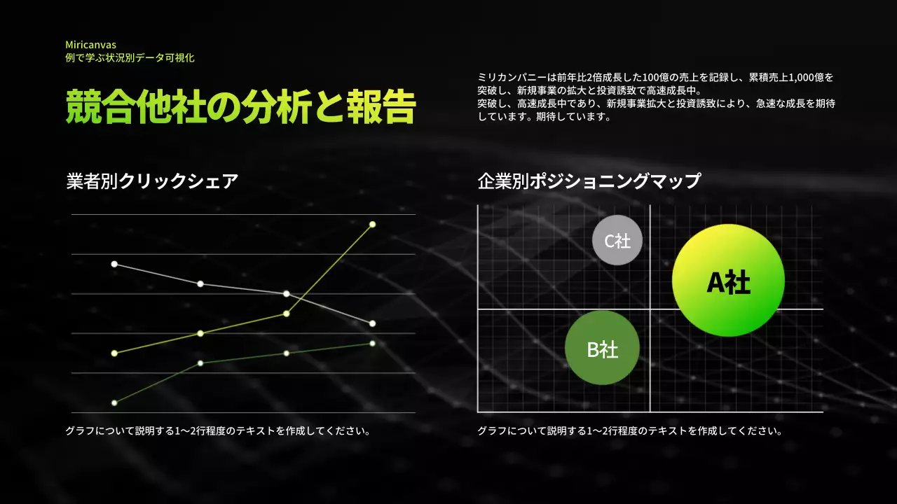 黒 モダン 資料 プレゼンテーション