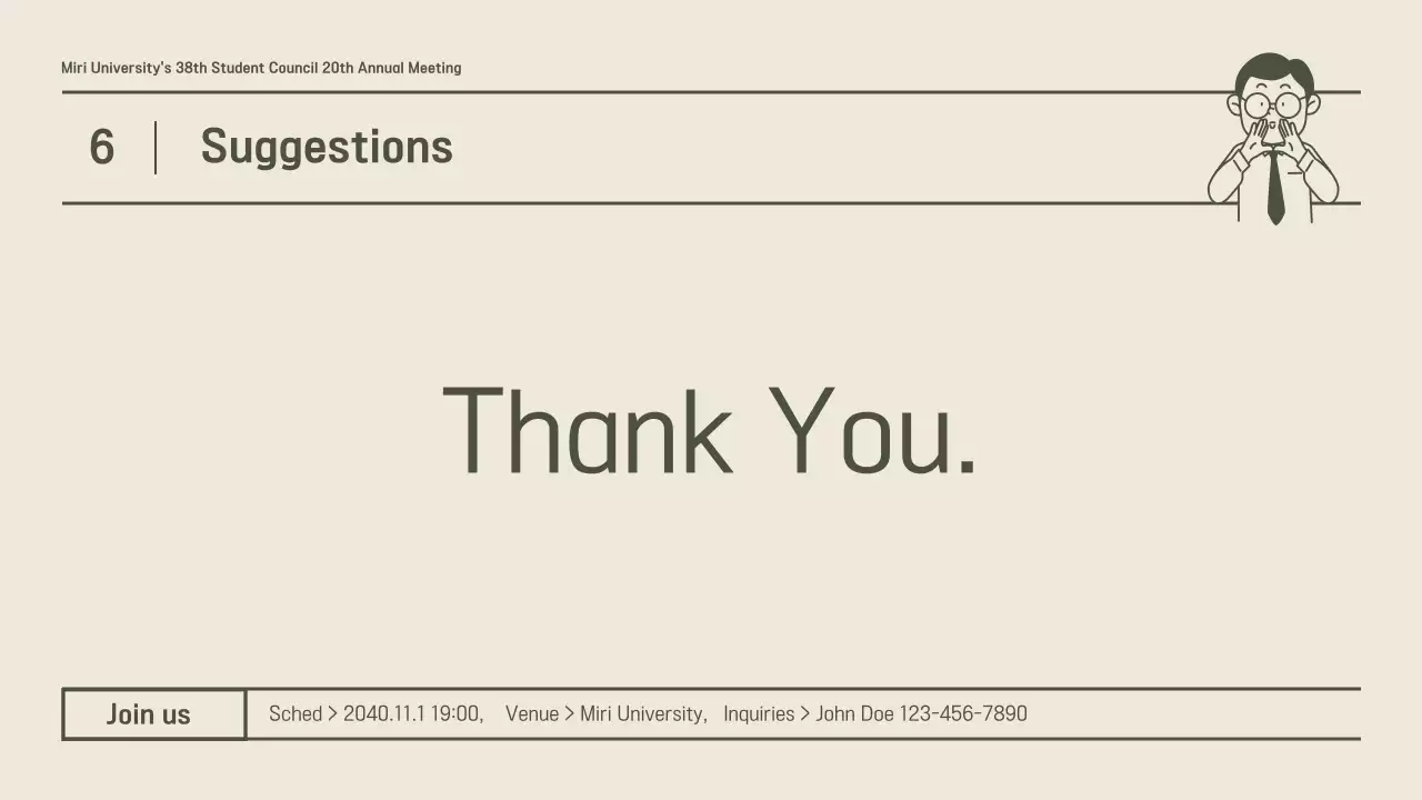 Beige Minimalist Meeting Agenda Presentation