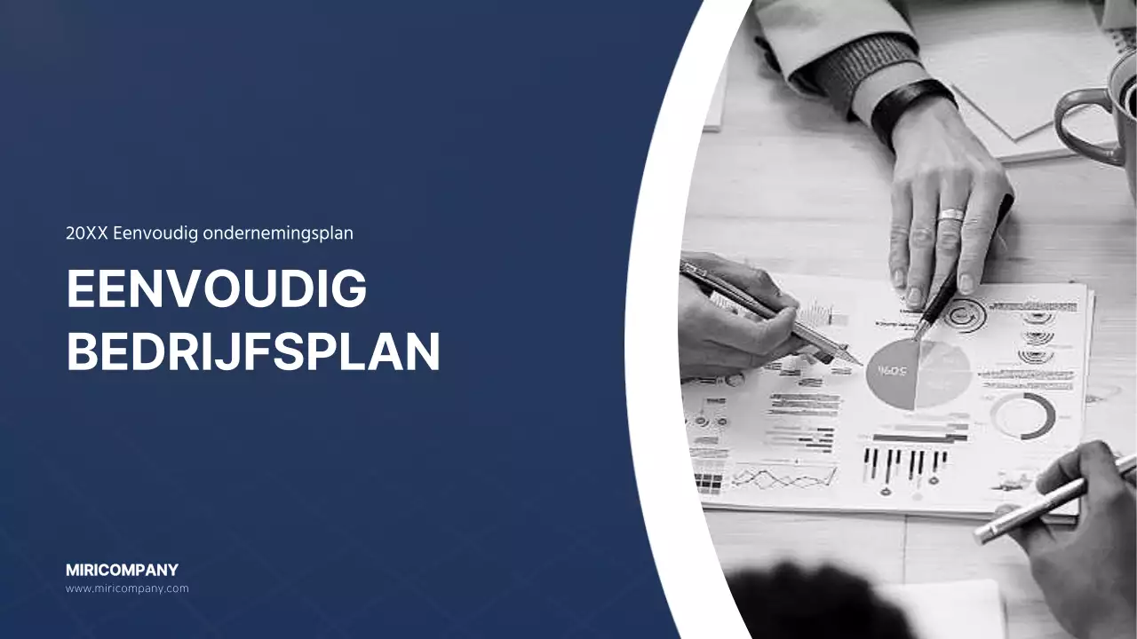 Sjabloon voor eenvoudig ondernemingsplan