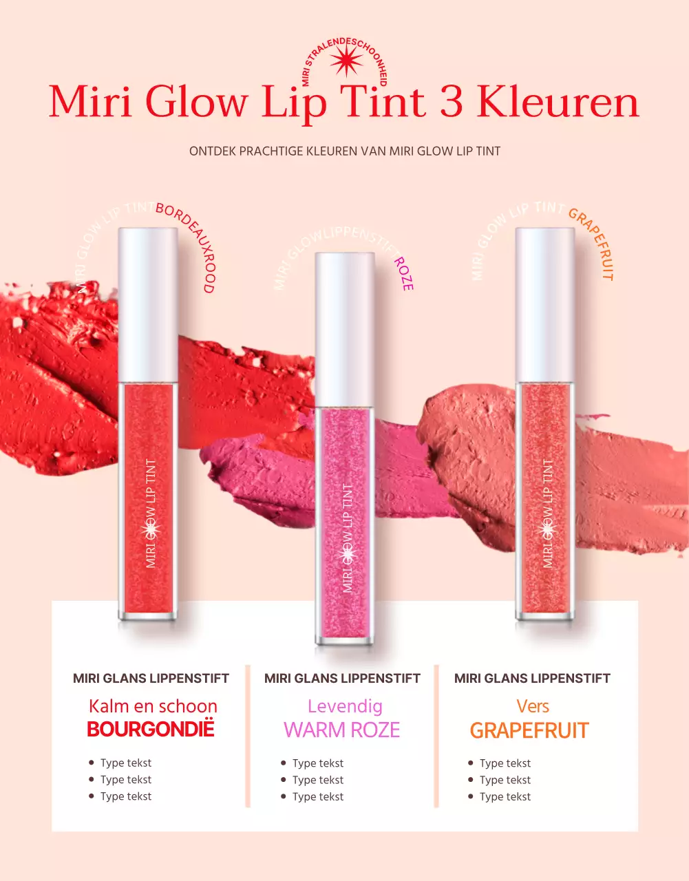 Bevorder een zuivere lippenstift in oranje en beige