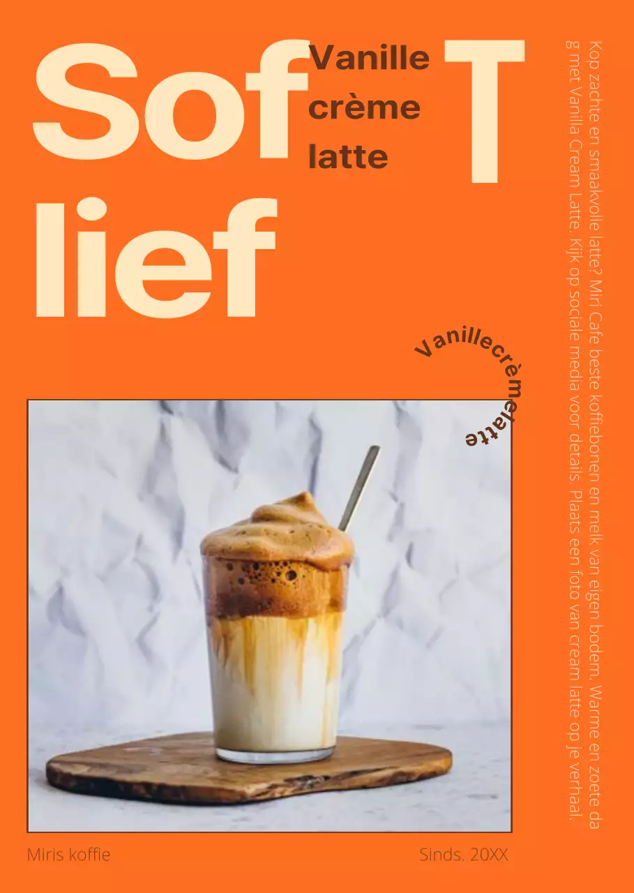 Oranje tekstmarkering fotolijst