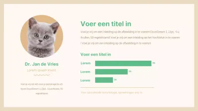 Schattig groen en bruin staafdiagram infographic