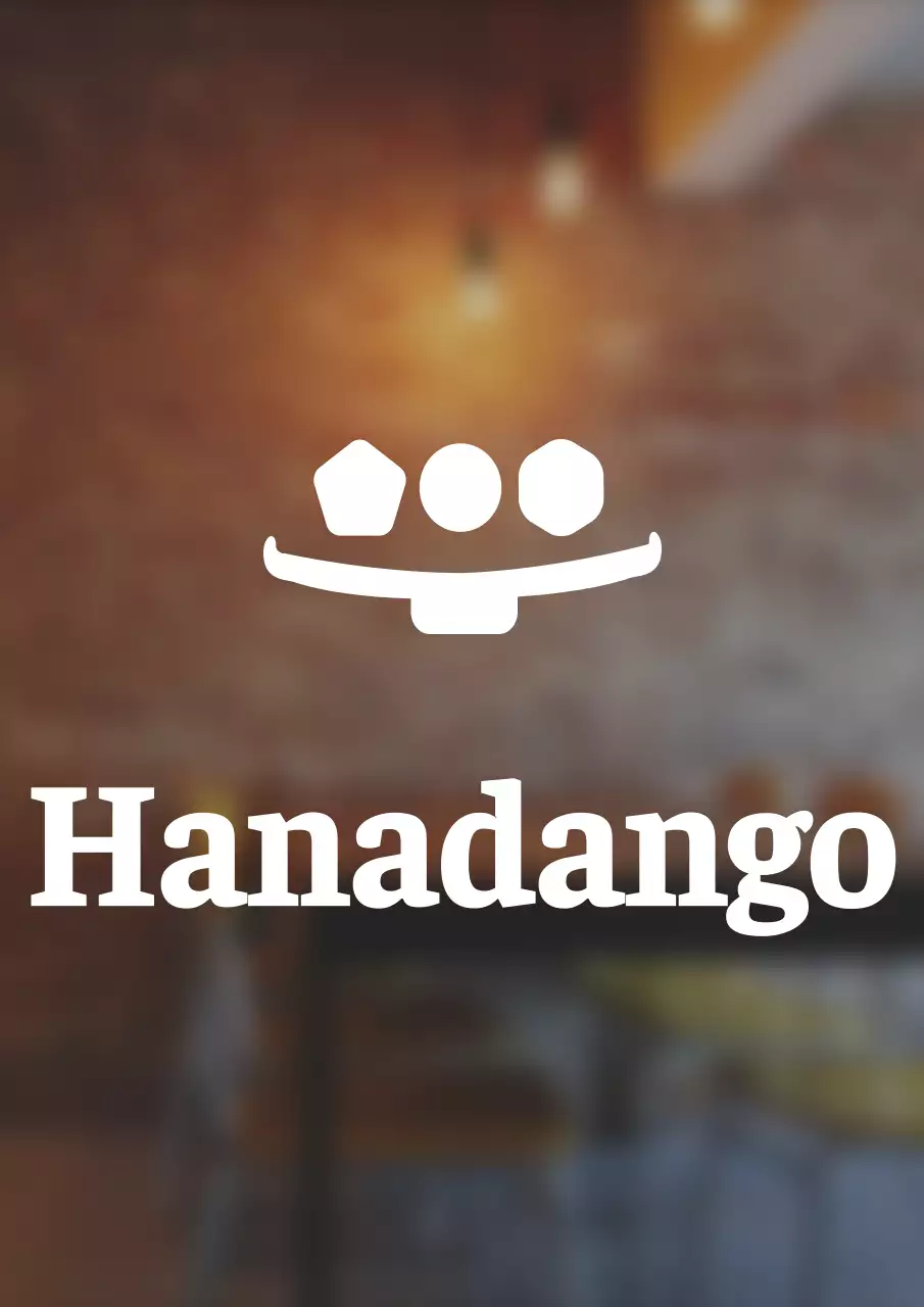 Eenvoudige stijl dango winkel logo teken