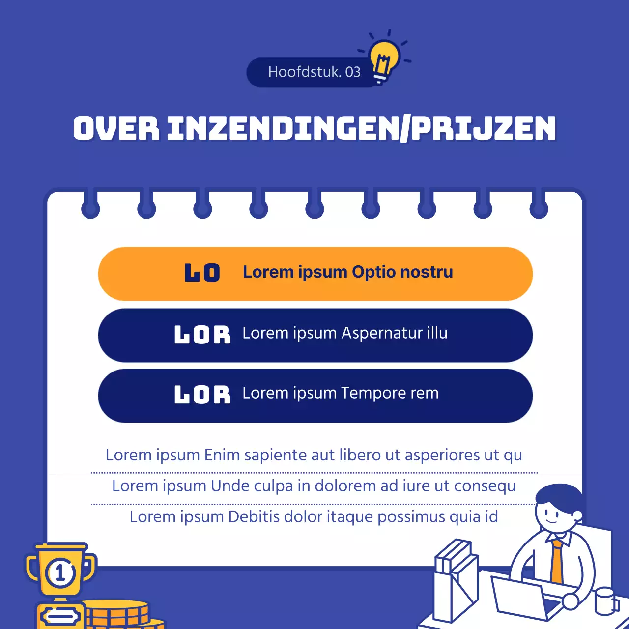 Interne ideeënwedstrijd met een concept van blauwe tekstballonnen