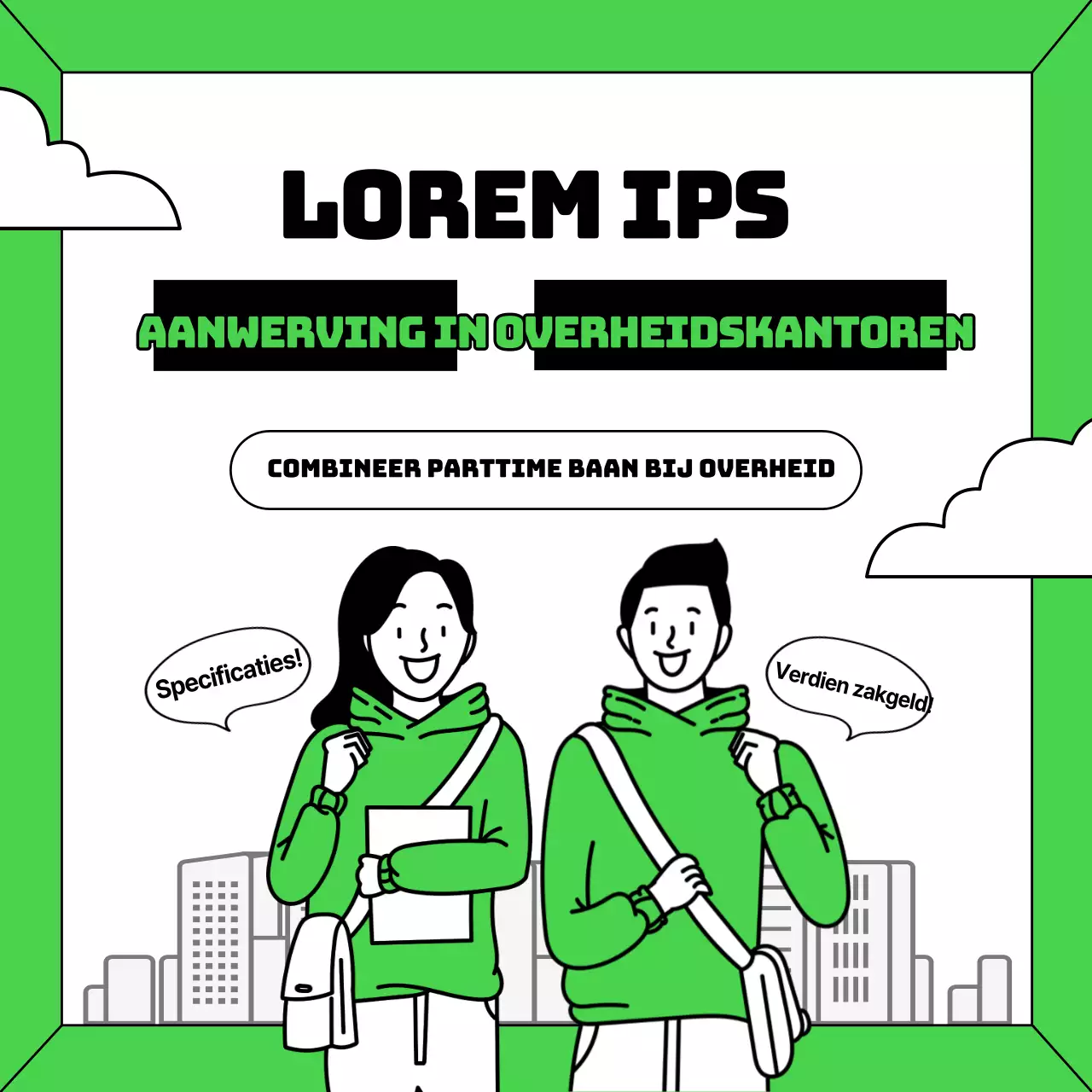 Green Miri City Office Winter Government Office Deeltijdse jobwerving Deeltijdse jobwerving Studenten deeltijdse jobwerving