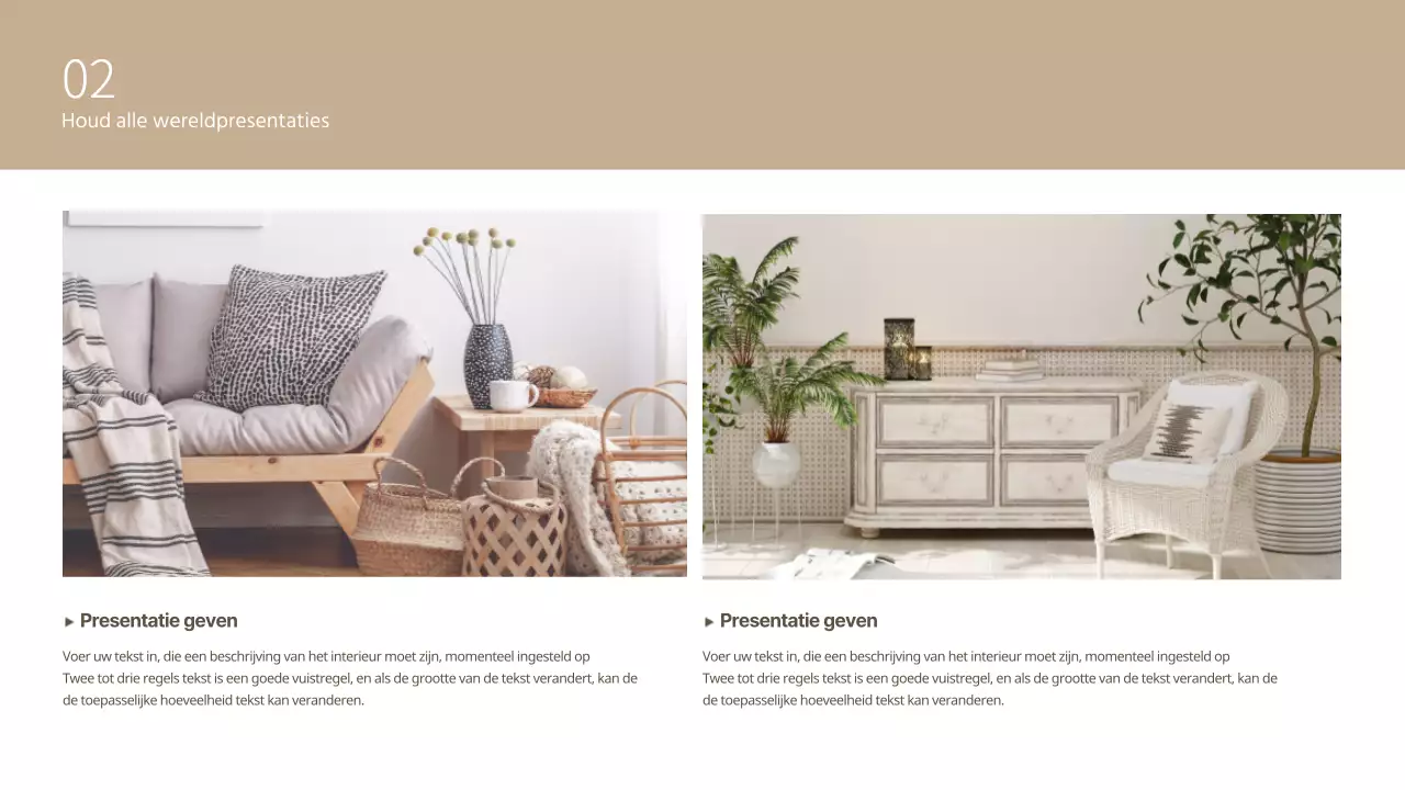 Bruintint Emotioneel Interieur Sjabloon