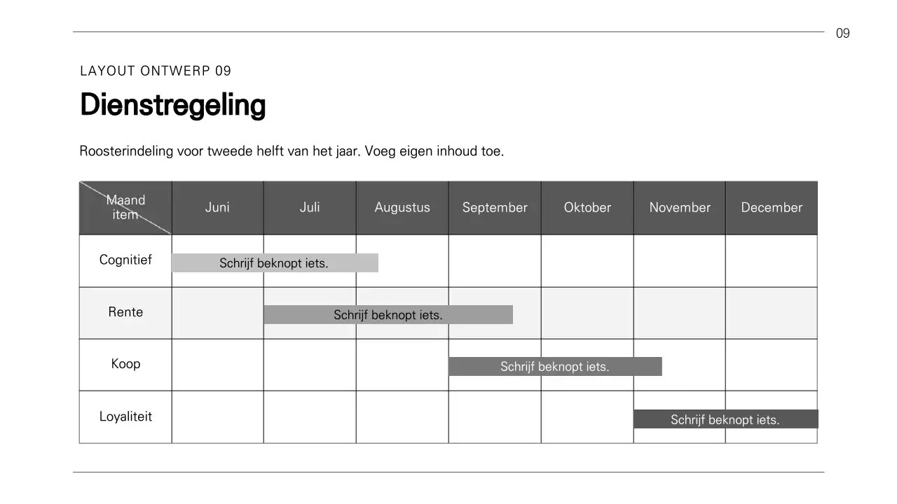 Een eenvoudig zakelijk rapport in zwart-wit