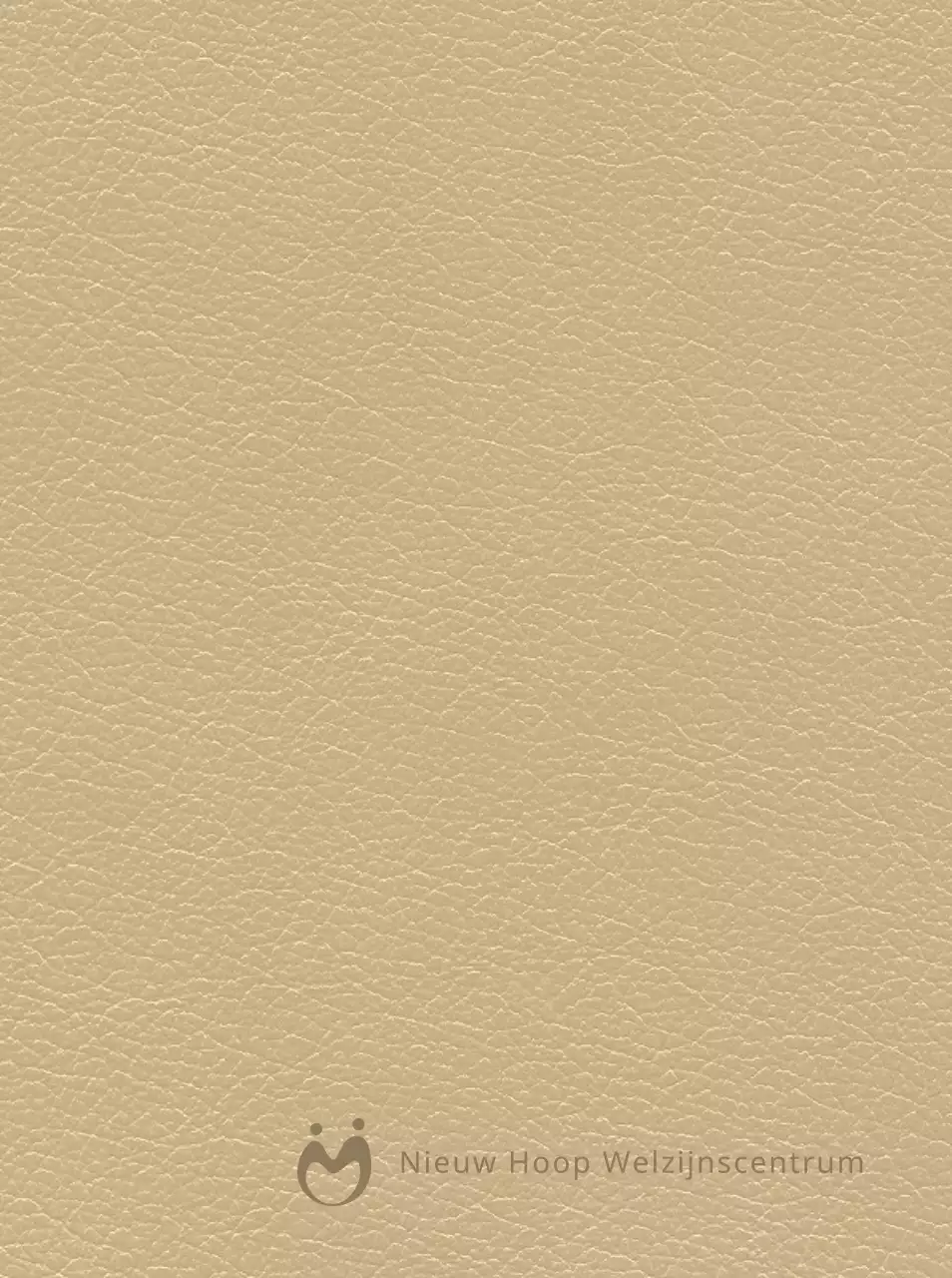 Agenda met naam en logo van welzijnscentrum