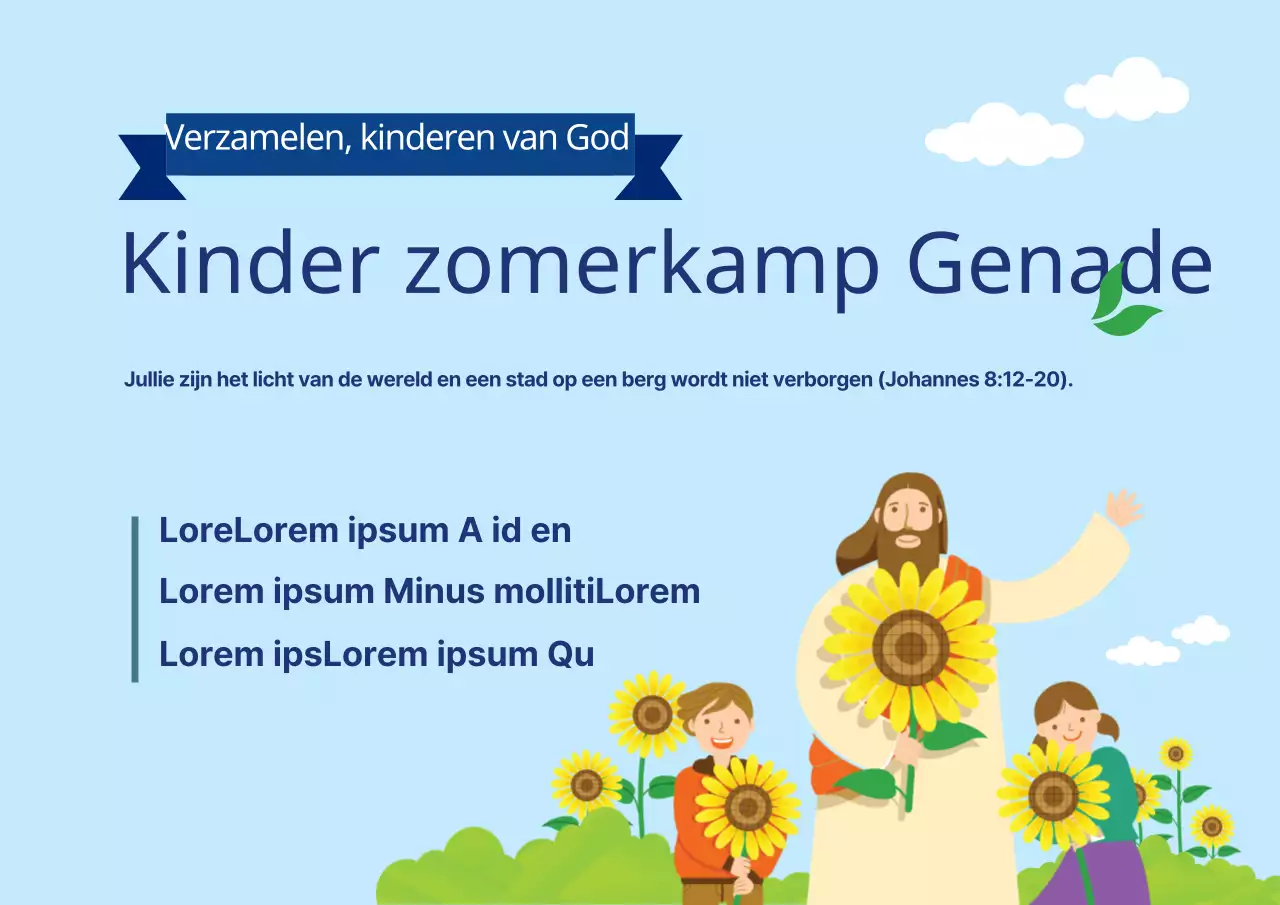 Kinder zomerkamp Grace