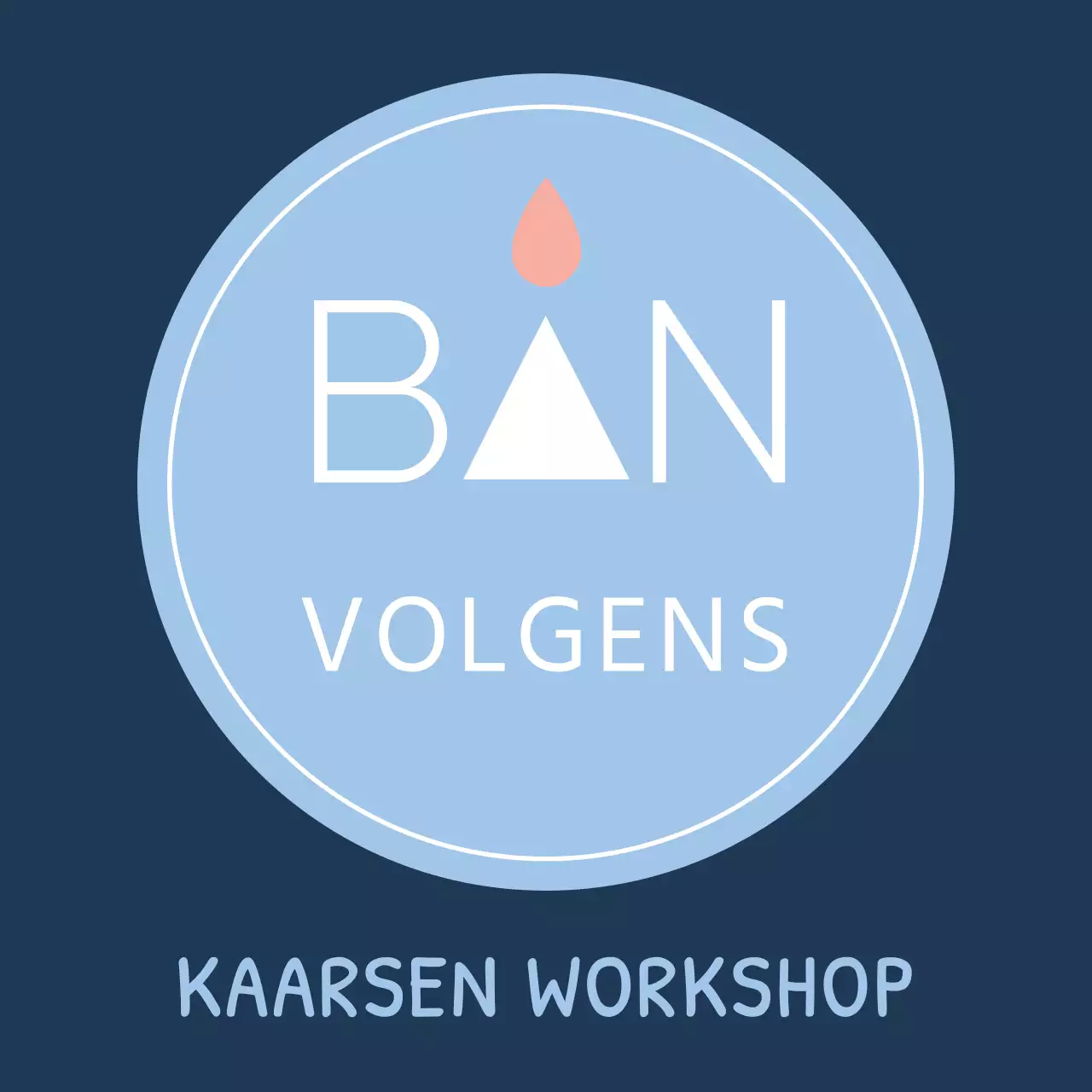 Eenvoudige moderne tekst logo stijl in lichtblauw en wit voor kaarsenwinkel personeel en ervaring