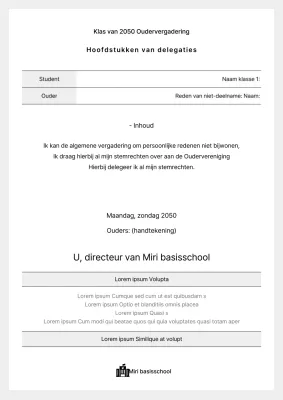 Volmacht voor ouderlijk bestuur met grijze achtergrond