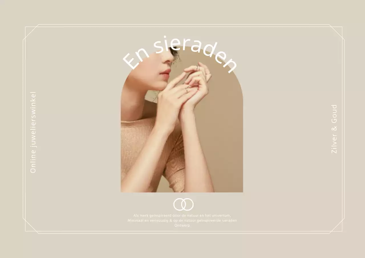 Beige Luxueuze Sieraden Koopgids Ansichtkaart