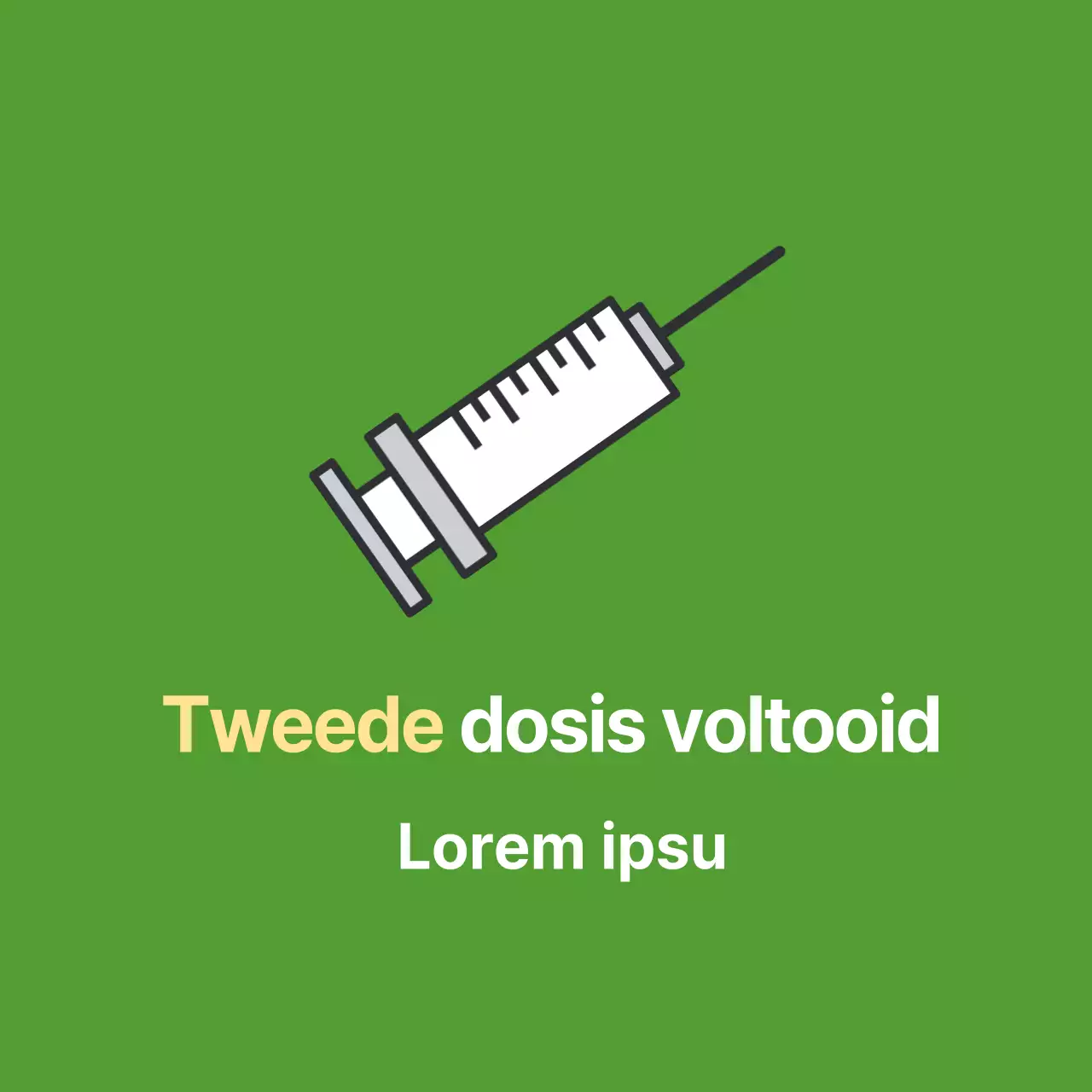 Magenta Corona Gevaccineerd Medische Sticker