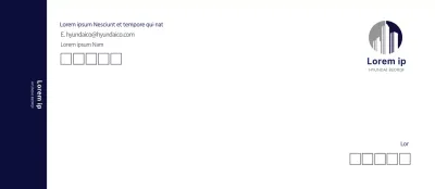 Marineblauw Modern Zakelijk