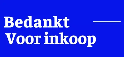 Eenvoudig ontwerp in blauw en wit met eenvoudige Engelse tekst en lijnen