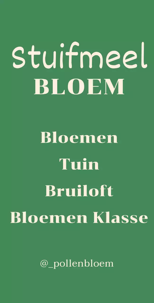 Teken van bloemenwinkel met botanische illustraties op groene achtergrond