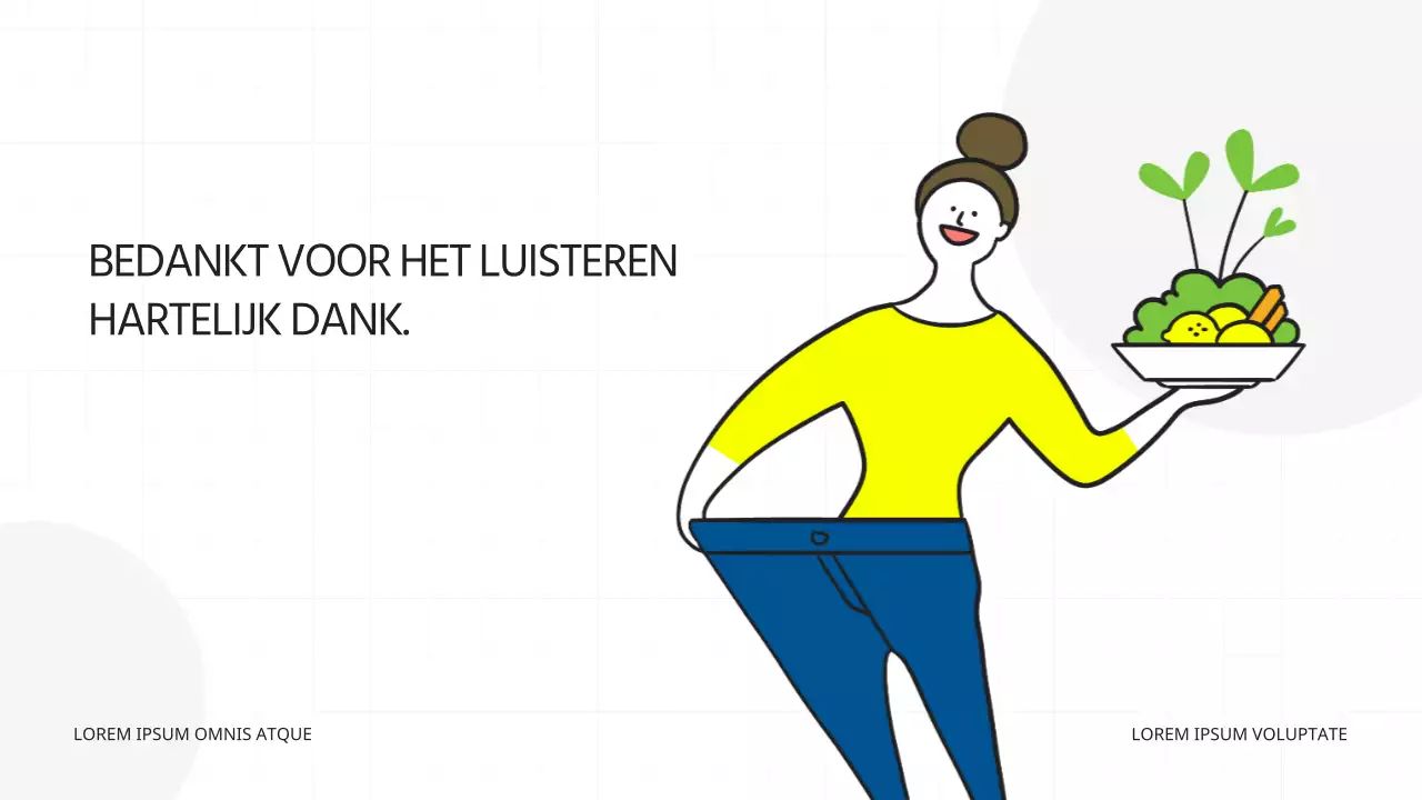 Een moderne sjabloon die de nieuwste trend van 'gezond genieten' en gezond eten in chartreuse en groen laat zien.