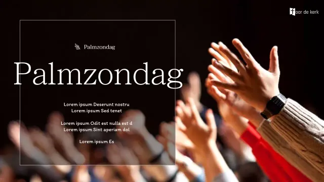 Nette witte en zwarte Palmzondag ochtendgebed YouTube thumbnail