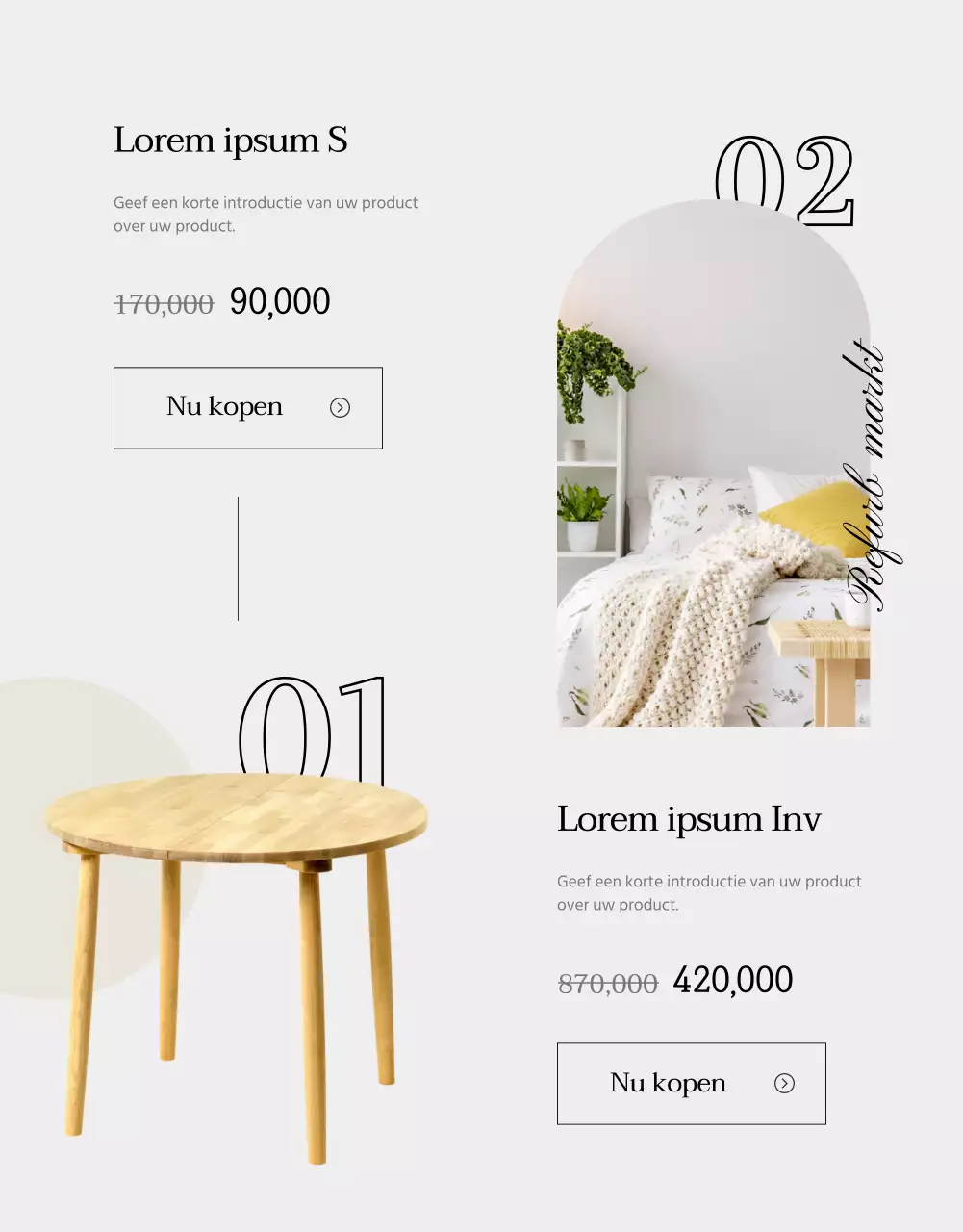 Turquoise, moderne en schone opgeknapte meubels voor de helft van de prijsaanbieding