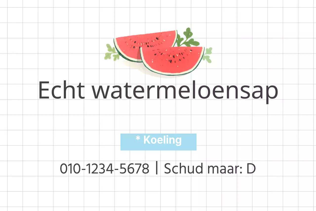 Echt watermeloensap