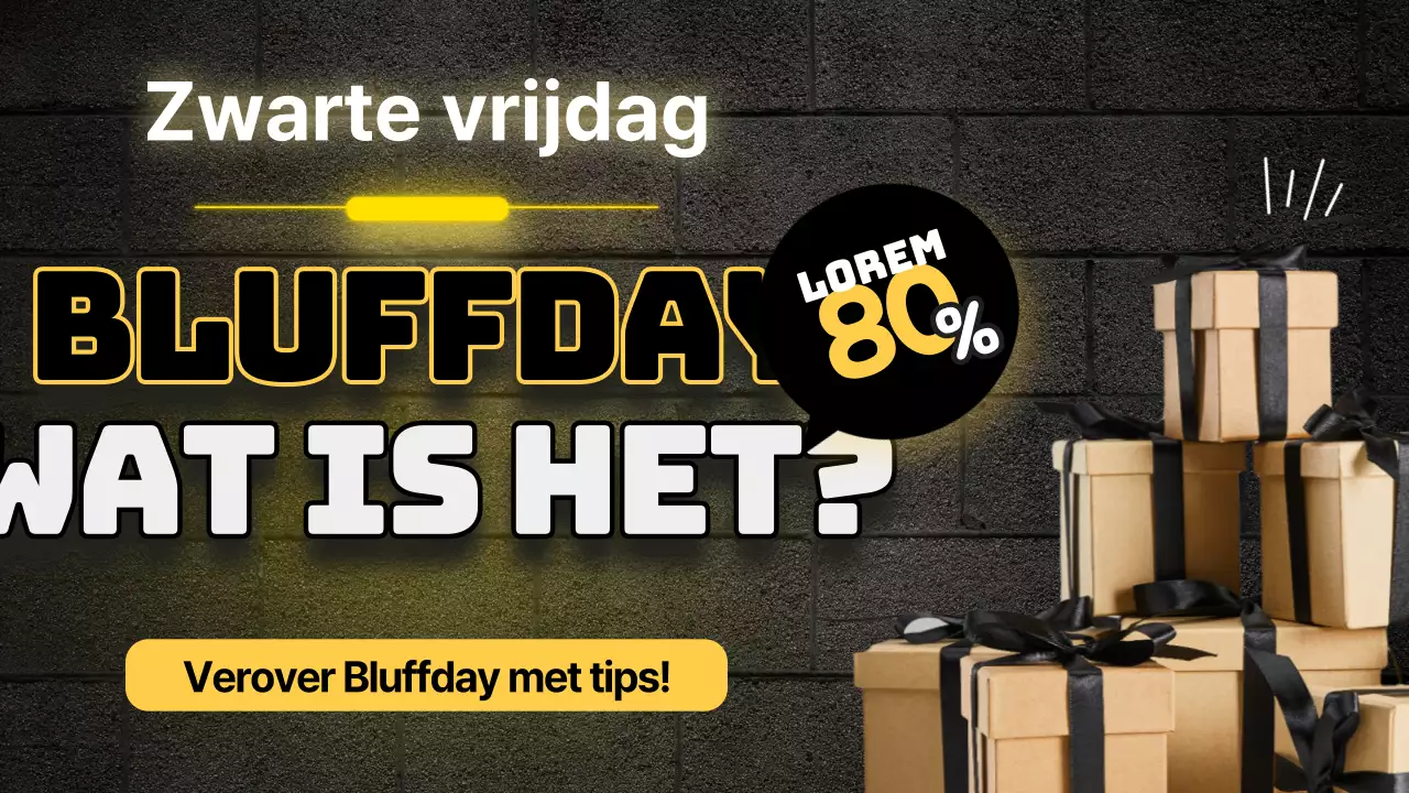 Zwarte vrijdag thema in zwart en geel