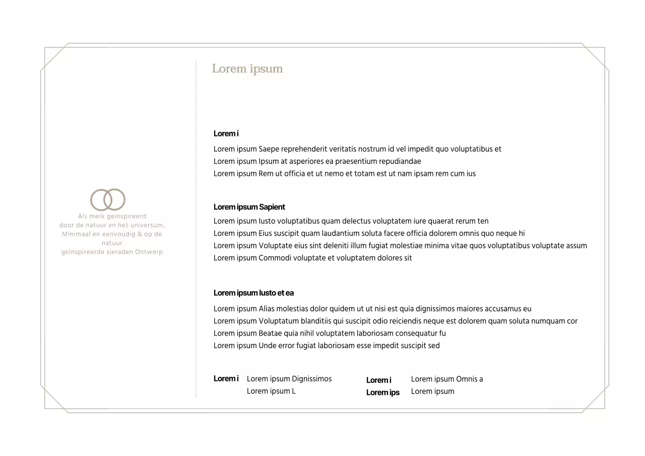 Beige Luxueuze Sieraden Koopgids Ansichtkaart