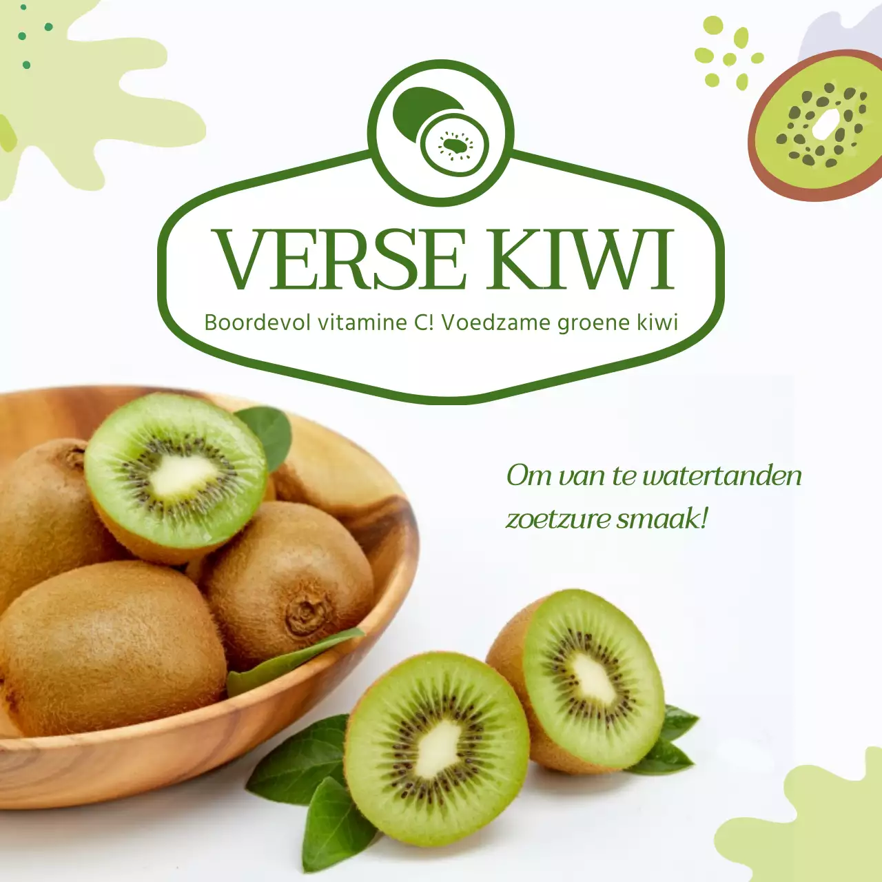 Groene zoetzure verse kiwi groene kiwi gouden kiwi zoetzure FRESH KIWI Illustratie