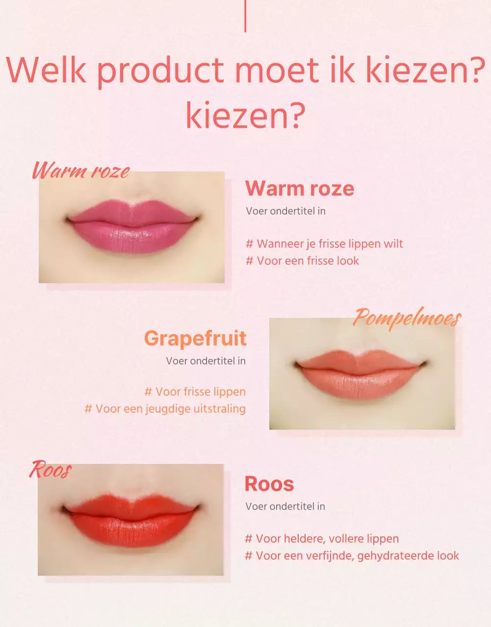 Een frisse en heldere lippenstift in roze