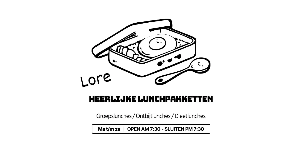 Logostijl in de vorm van een bentodoosillustratie voor bentowinkelinformatie en klantenservice
