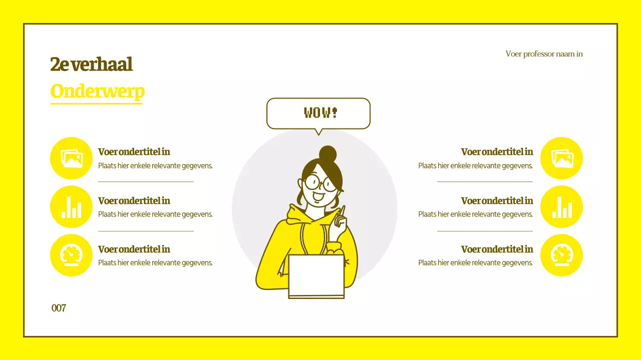 Schone karakter illustratie tutorial in geel en bruin