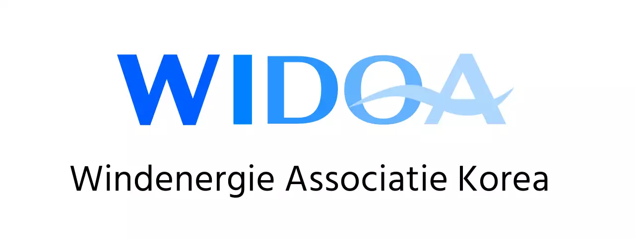 Veelkleurig logo van de windenergievereniging