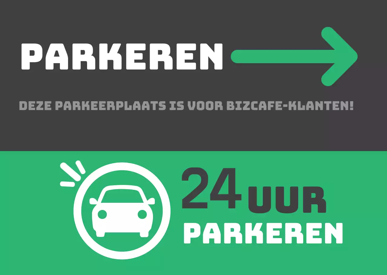 Groene parkeerborden