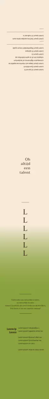 Ivoorgroen gradiënt commissielabel