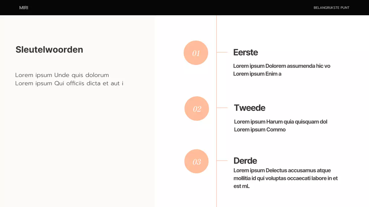 Een eenvoudig businessplan in oranje en beige