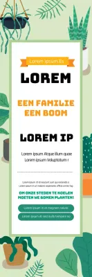 Groene Illustratie Schattige Arbor Day Promotie
