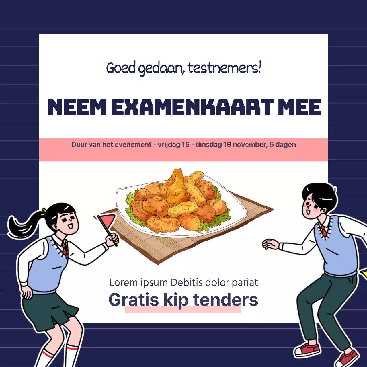Tickets voor examens met korting