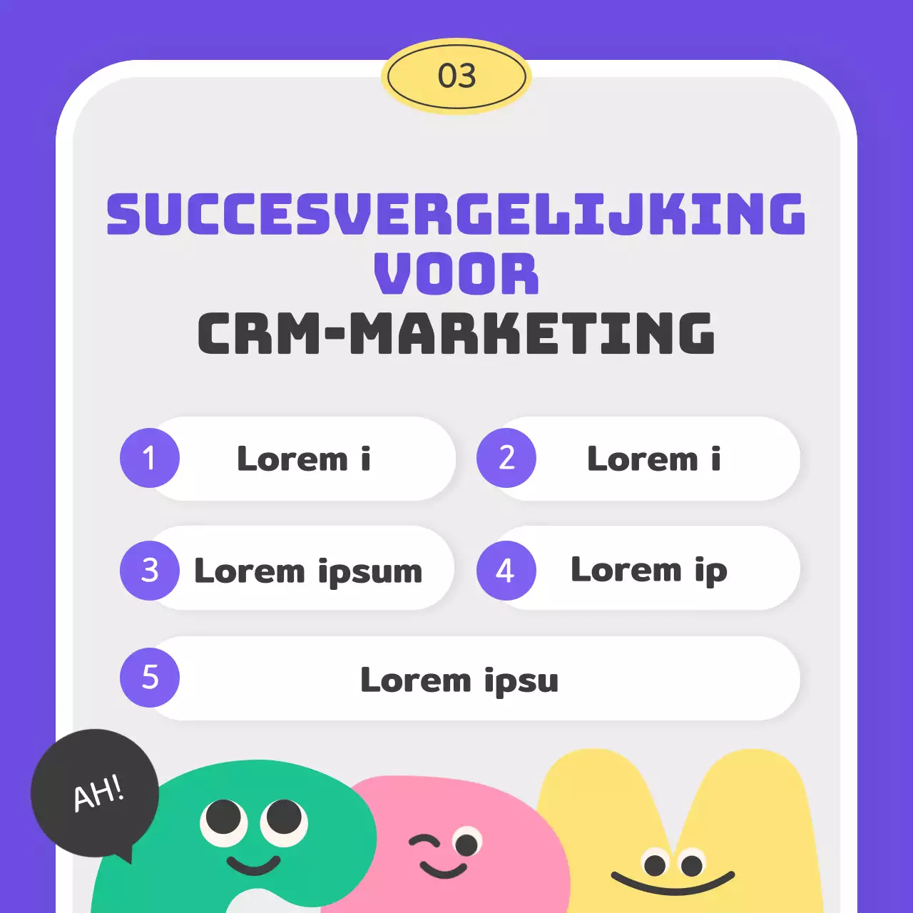 Leer over CRM-marketing met pastelkleurige baby's en schattige alfabetfiguren
