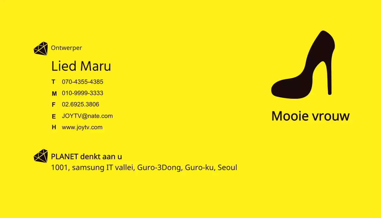 Visitekaartjes schoonheid